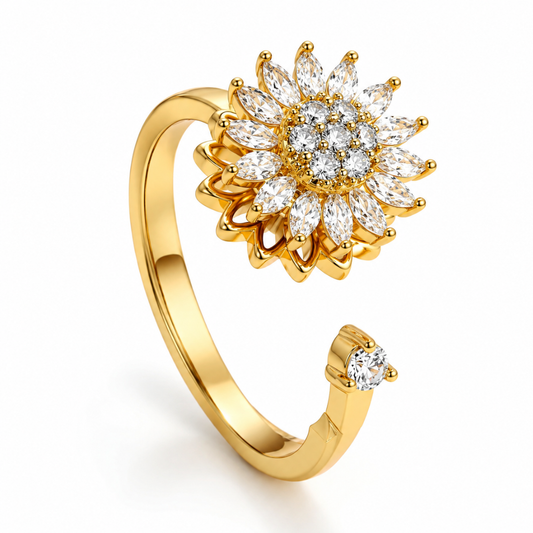 Anillo Flora 360 Giratorio Girasol