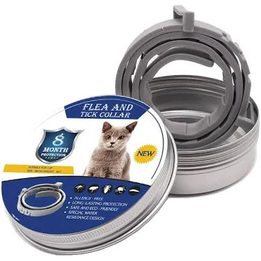 Collar antipulgas flexible y ajustable